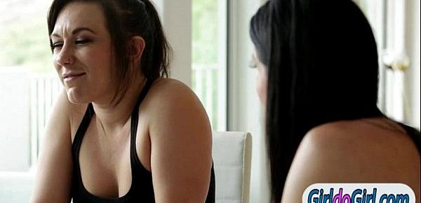 Sexy milf having lesbian action with teen babe